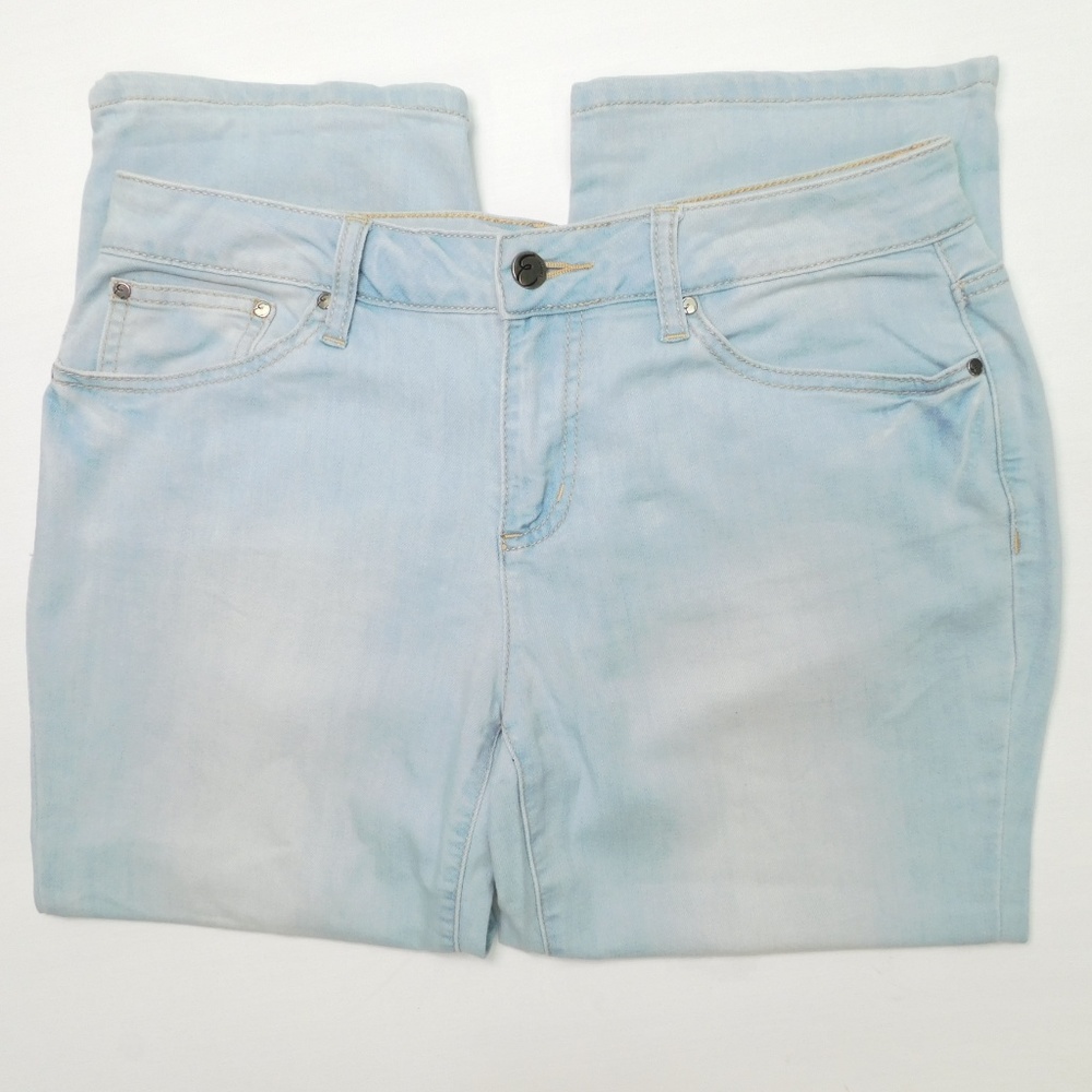 EARL JEANS Capri Crop 8 / 29x23 Light Blue Wash - Picture 6 of 7